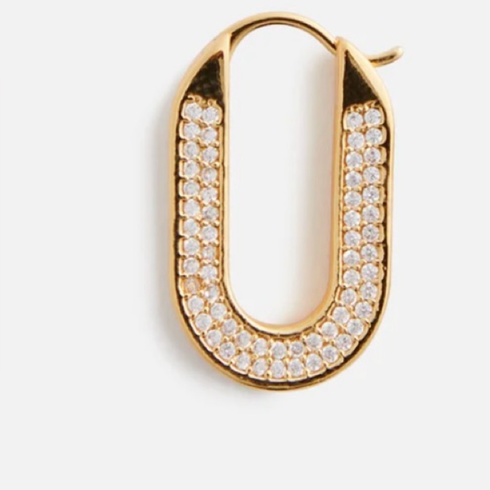 Crystal Haze brand Gold Hoop Earrings from Kith